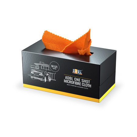 ADBL ONE SHOT MICROFIBRE CLOTH - ZESTAW UNIWERSALNYCH MIKROFIBR 50 SZT. 