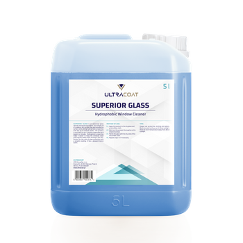 ULTRACOAT SUPERIOR GLASS 5L - PŁYN DO MYCIA SZYB Z EFEKTEM HYDROFOBOWYM