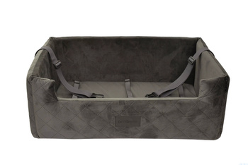 FOTELIK SAMOCHODOWY DLA PSA - MOLLY MEMORY SZARY XL