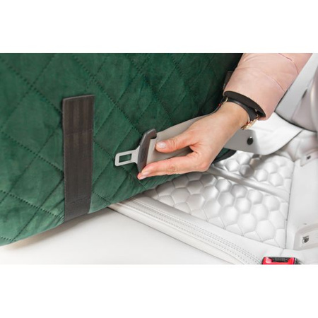 FOTELIK SAMOCHODOWY DLA PSA - MOLLY MEMORY ZIELONY M