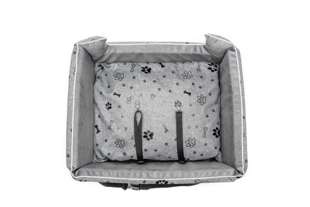 FOTELIK SAMOCHODOWY DLA PSA - EMMA SZARO-CZARNY L