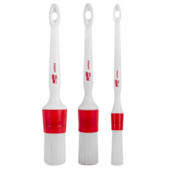 SOFT99 EXTERIOR BRUSH RED - ZESTAW PĘDZELKÓW: 16MM, 24MM, 30MM
