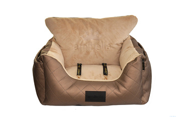 FOTELIK SAMOCHODOWY DLA PSA - SOFT BRĄZOWY