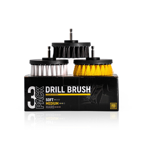WORK STUFF DRILL BRUSH 3-PACK - ZESTAW SZCZOTEK NA WKRĘTARKĘ