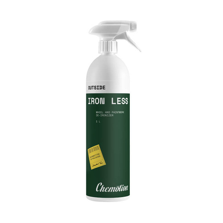 CHEMOTION IRON LESS 1L - DEIRONIZER DO USUWANIA ZANIECZYSZCZEŃ METALICZNYCH, KRWAWA FELGA