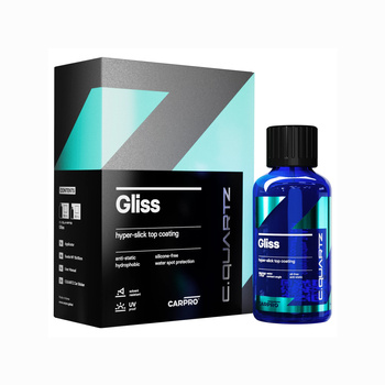 CARPRO GLISS TOP COAT 30ML - CERAMICZNA NANO-POWŁOKA OCHRONNA O WYSOKIM POŁYSKU