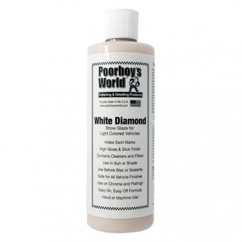 POORBOY'S WORLD WHITE DIAMOND 473ML - POLITURA DO JASNYCH LAKIERÓW