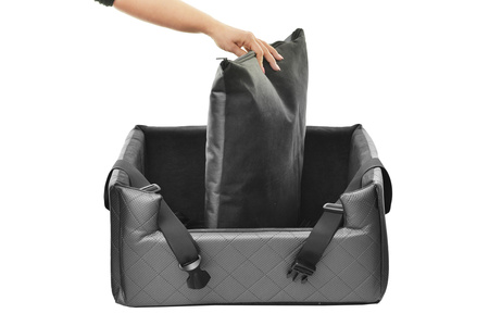 FOTELIK SAMOCHODOWY DLA PSA - MIA LUX METALLIC SZARY M