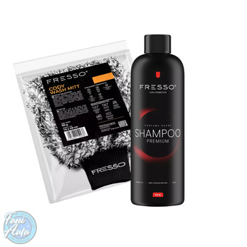 FRESSO SHAMPOO 0.5L + CODY WASH MITT - ZESTAW DO MYCIA AUTA