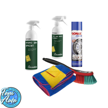 1# ZESTAW KOSMETYKÓW I AKCESORIÓW DO MYCIA AUTA NA MYJNI BEZDOTYKOWEJ
