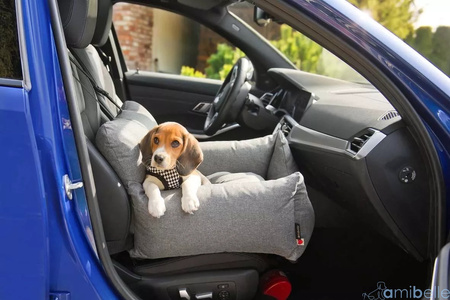 FOTELIK SAMOCHODOWY DLA PSA - HUGO SZARY