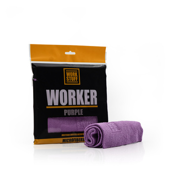 WORK STUFF WORKER PURPLE - BEZSZWOWA MIKROFIBRA 40X40CM 320GSM