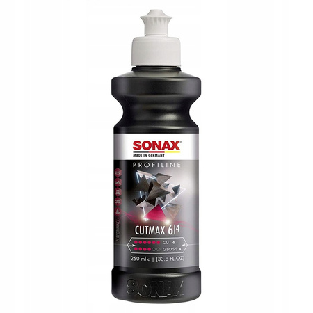 SONAX PROFILINE CUTMAX 06-04 250ML - PASTA POLERSKA O SILNYCH WŁAŚCIWOŚCIACH ŚCIERNYCH