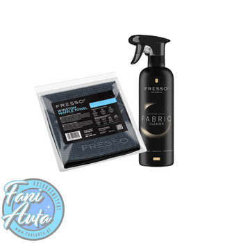 FRESSO FABRIC CLEANER 0.5L + WINSTON WAFFLE TOWEL - ZESTAW DO BONETOWANIA