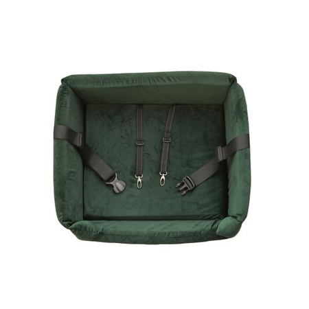 FOTELIK SAMOCHODOWY DLA PSA - MOLLY MEMORY ZIELONY M