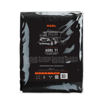 ADBL T1 - ZESTAW 10 MIKROFIBR UNIWERSALNYCH 40X40CM 260GSM
