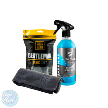 AUTO GRAPH SAPPHIRE + WORK STUFF GENTLEMAN BASIC - ZESTAW DO PIELĘGNACJI LAKIERU