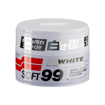SOFT99 WHITE WAX 300G - WOSK DO BIAŁYCH LAKIERÓW OCHRONA DO 2 MIESIĘCY