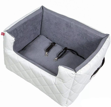 FOTELIK SAMOCHODOWY DLA PSA - MIA LUX BIAŁY M