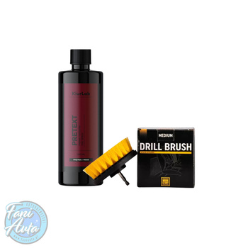 ZESTAW DO PRANIA TAPICERKI - KIURLAB PRETEXT + WORK STUFF DRILL BRUSH
