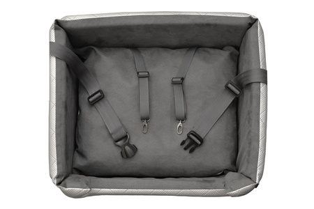 FOTELIK SAMOCHODOWY DLA PSA - MIA LUX METALLIC SREBRNY M