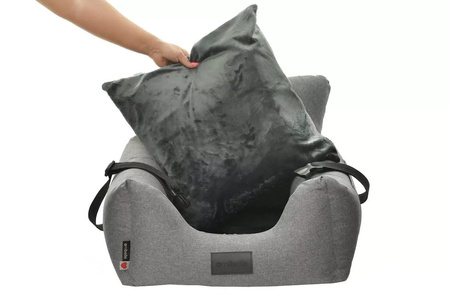 FOTELIK SAMOCHODOWY DLA PSA - HUGO SZARY