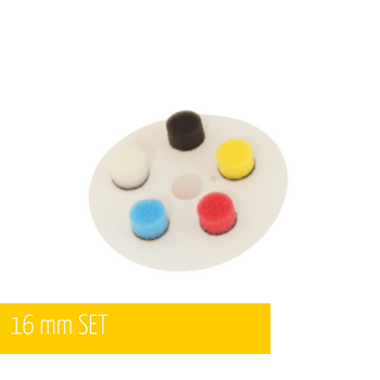 NAT NANO POLISHER KIT 16MM - ZESTAW GĄBEK POLERSKICH