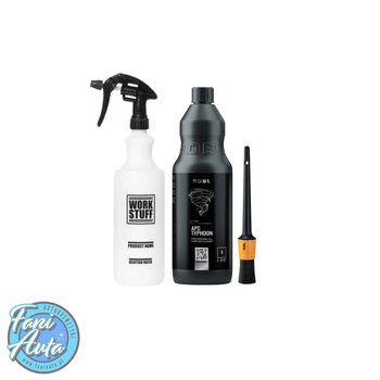 ZESTAW DO CZYSZCZENIA - APC TYPHOON + PĘDZELEK + BUTELKA WORK STUFF