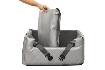 FOTELIK SAMOCHODOWY DLA PSA - MIA LUX METALLIC SREBRNY M