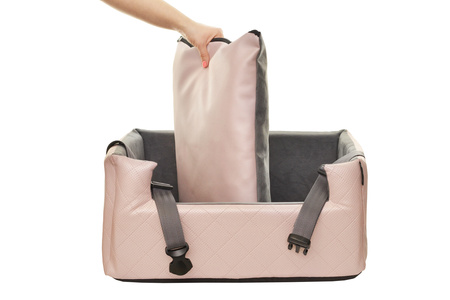 FOTELIK SAMOCHODOWY DLA PSA - MIA LUX METALLIC RÓŻOWY M