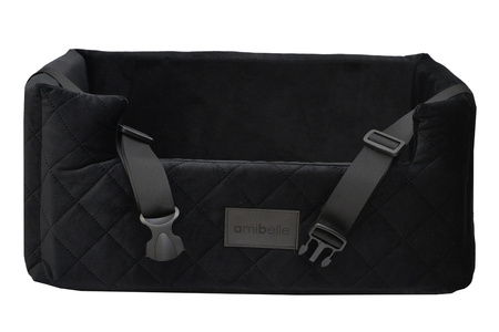 FOTELIK SAMOCHODOWY DLA PSA - MOLLY MEMORY CZARNY M