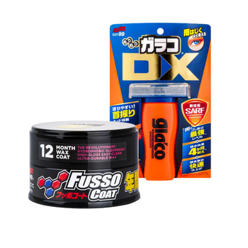 SOFT99 FUSSO DARK + GLACO DX - OCHRONA LAKIERU I SZYB
