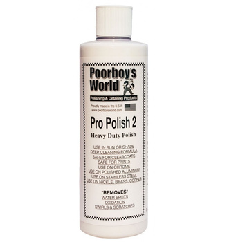 POORBOY'S WORLD PRO POLISH 2 473ML - PROFESJONALNY ŚCIERNY CLEANER, PRZYGOTOWANIE LAKIERU POD WOSK