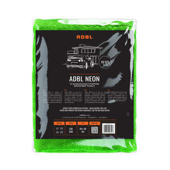 ADBL NEON - ZESTAW MIKROFIBR BEZ OBSZYCIA 10SZT. 250GSM, 40x40CM
