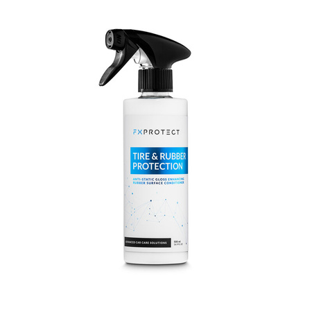 FX PROTECT TIRE & RUBBER PROTECTION 0,5L – DRESSING DO OPON I POWIERZCHNI GUMOWYCH, SATYNOWE WYKOŃCZENIE