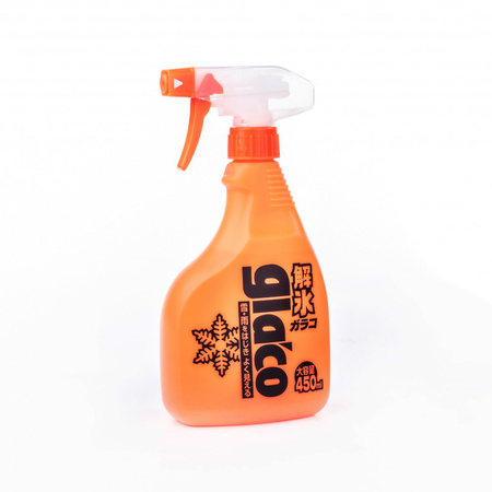 SOFT99 GLACO DEICER SPRAY 450ML - ODMRAŻACZ DO SZYB Z EFEKTEM NIEWIDZIALNEJ WYCIERACZKI